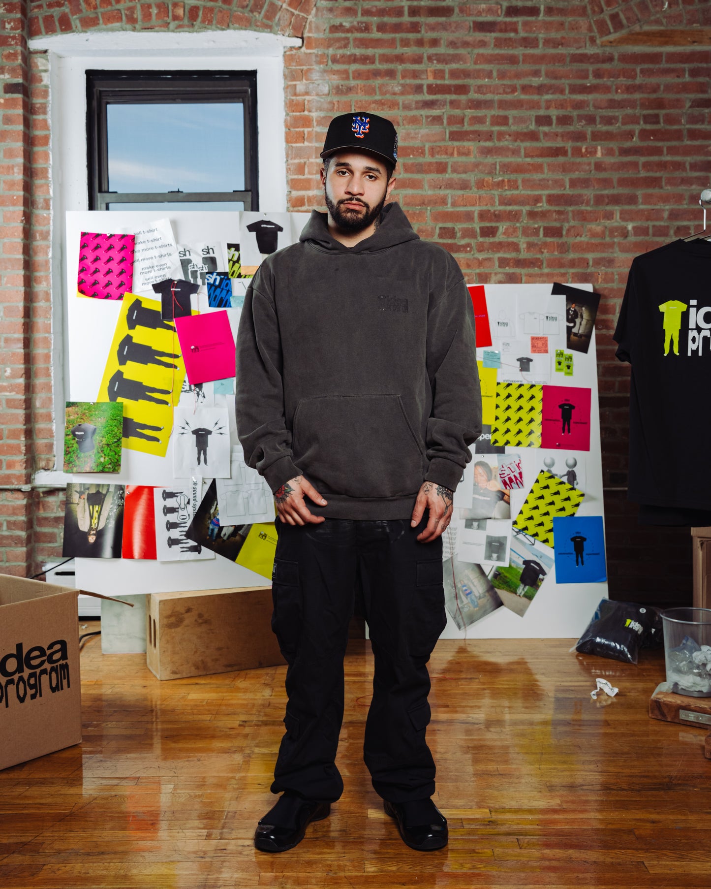 sh idea program charcoal hoodie