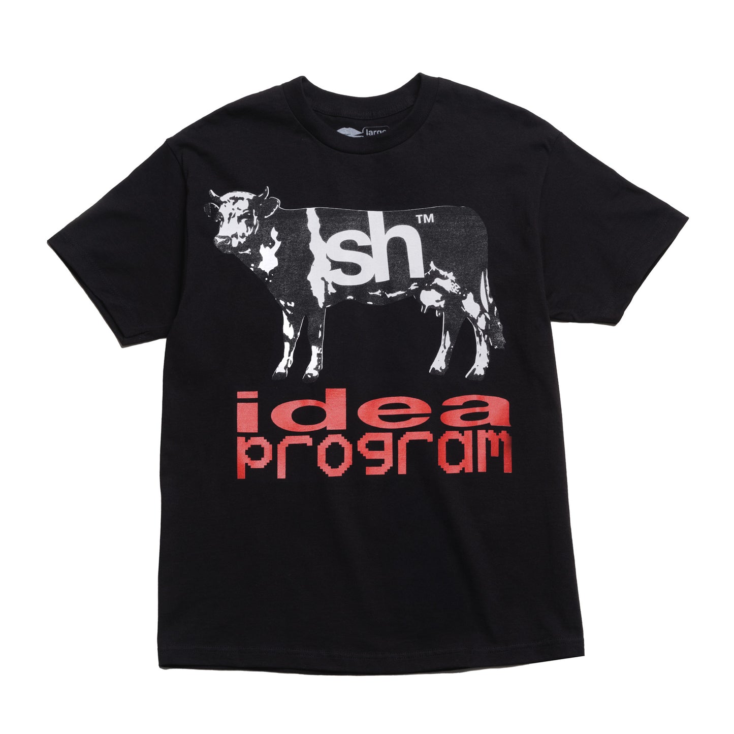 cow pie black t-shirt