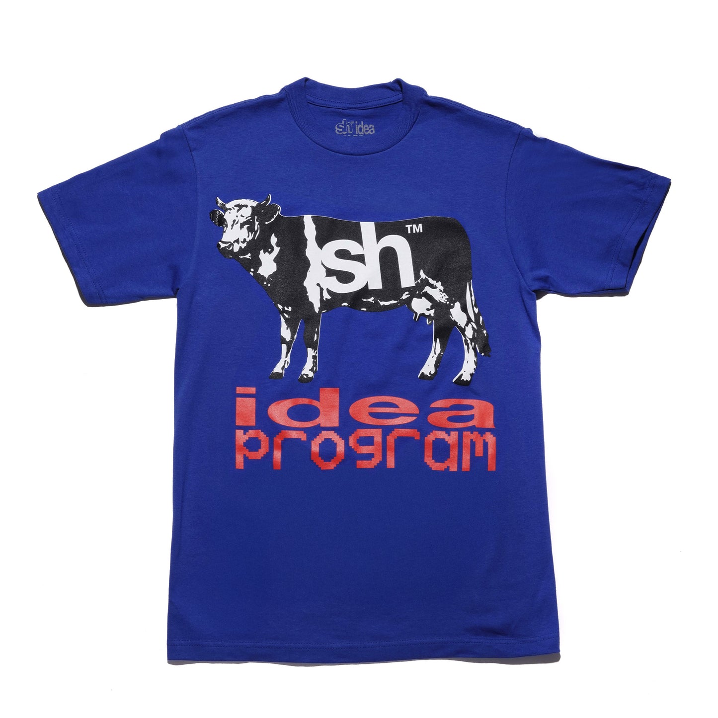 cow pie blue t-shirt