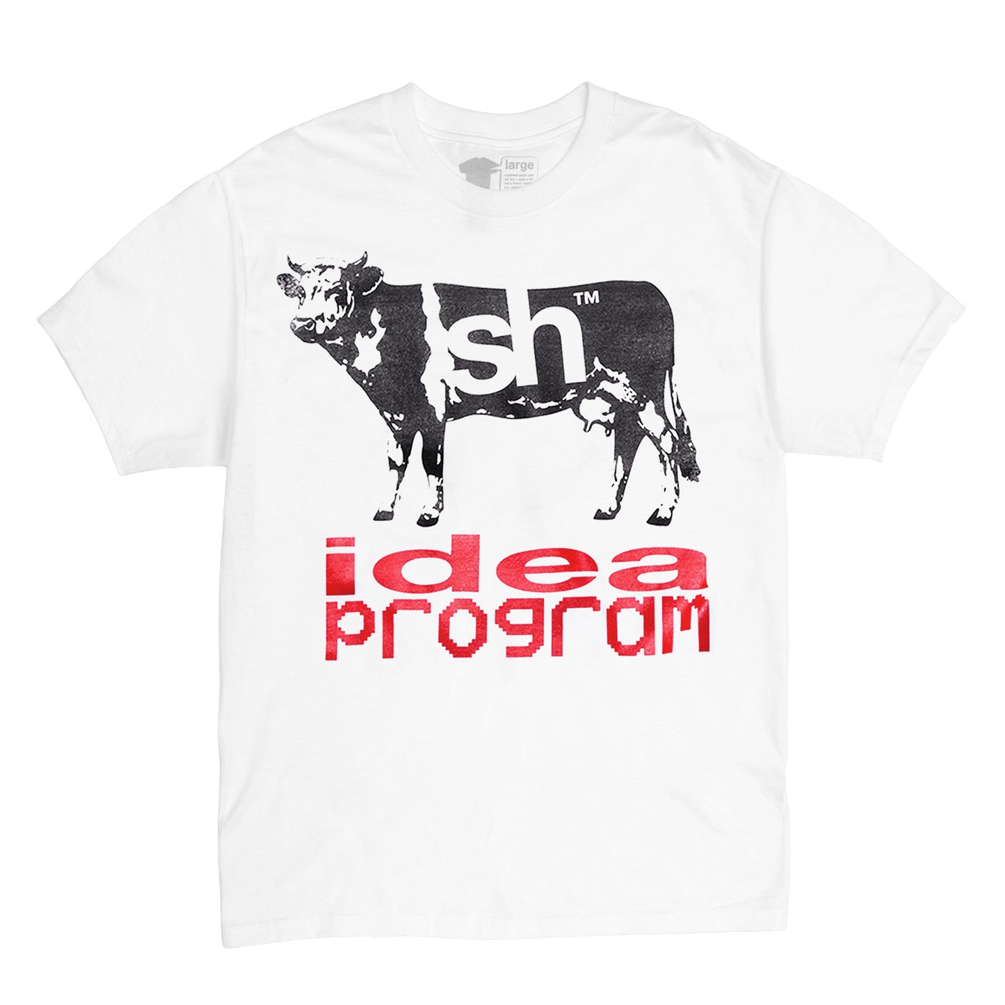 cow pie white t-shirt